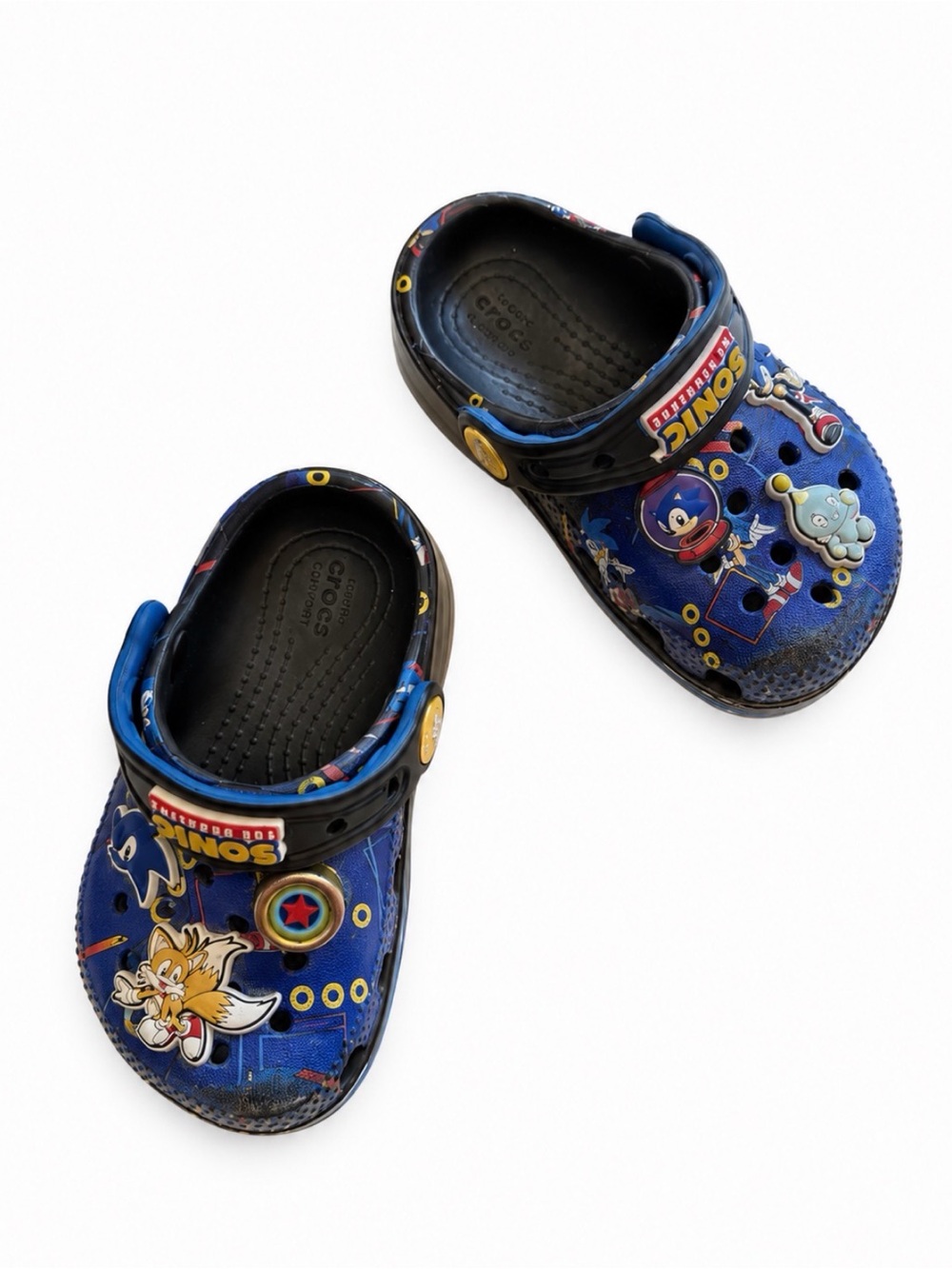 Sonic the Hedgehog Blue Kids Crocs-Style Clog with Adjustable Heel Strap